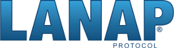 The image shows the text "LANAP PROTOCOL" in bold, blue capital letters.